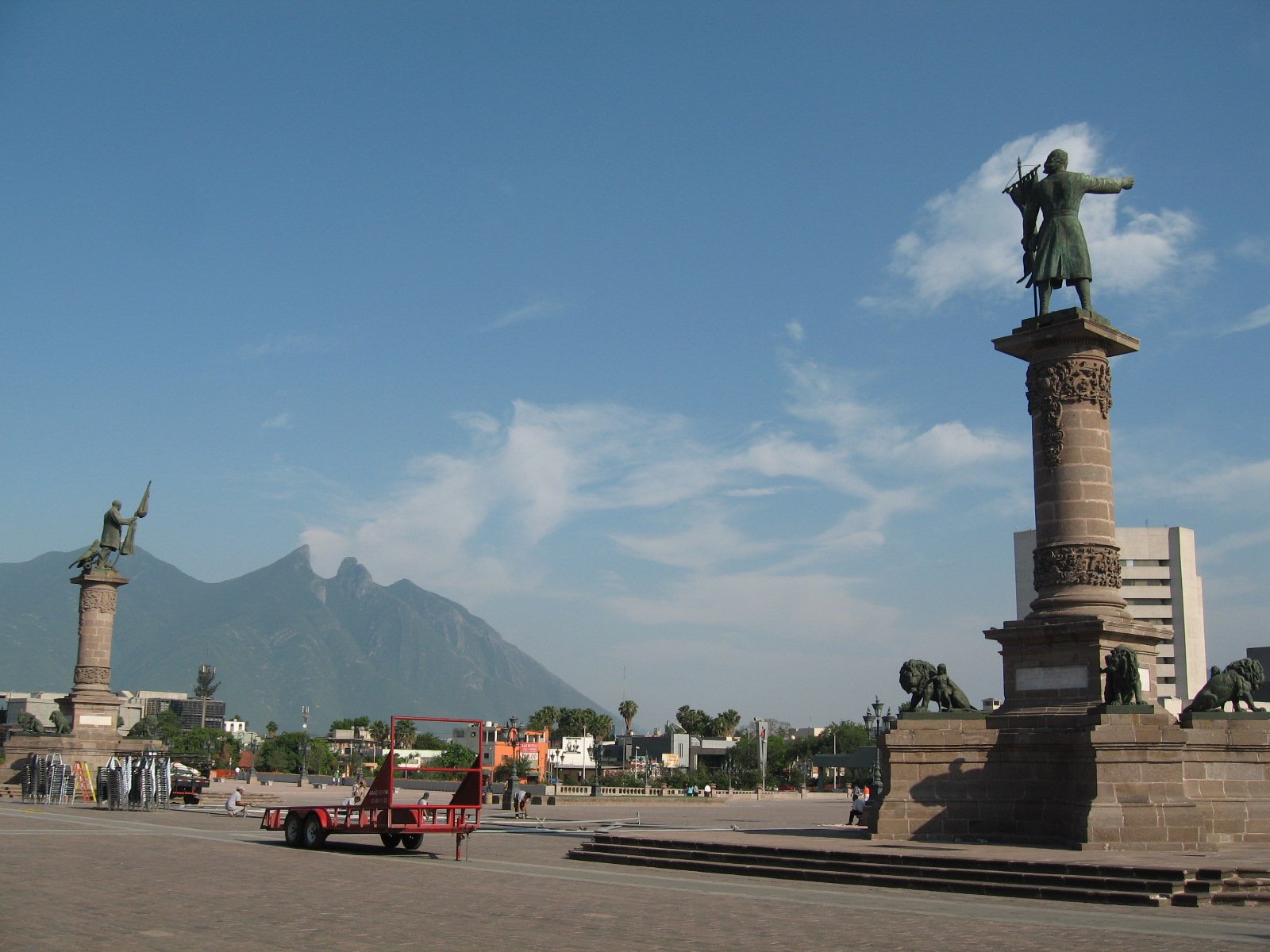 Explanada de los Héroes, en el centro de Monterrey
