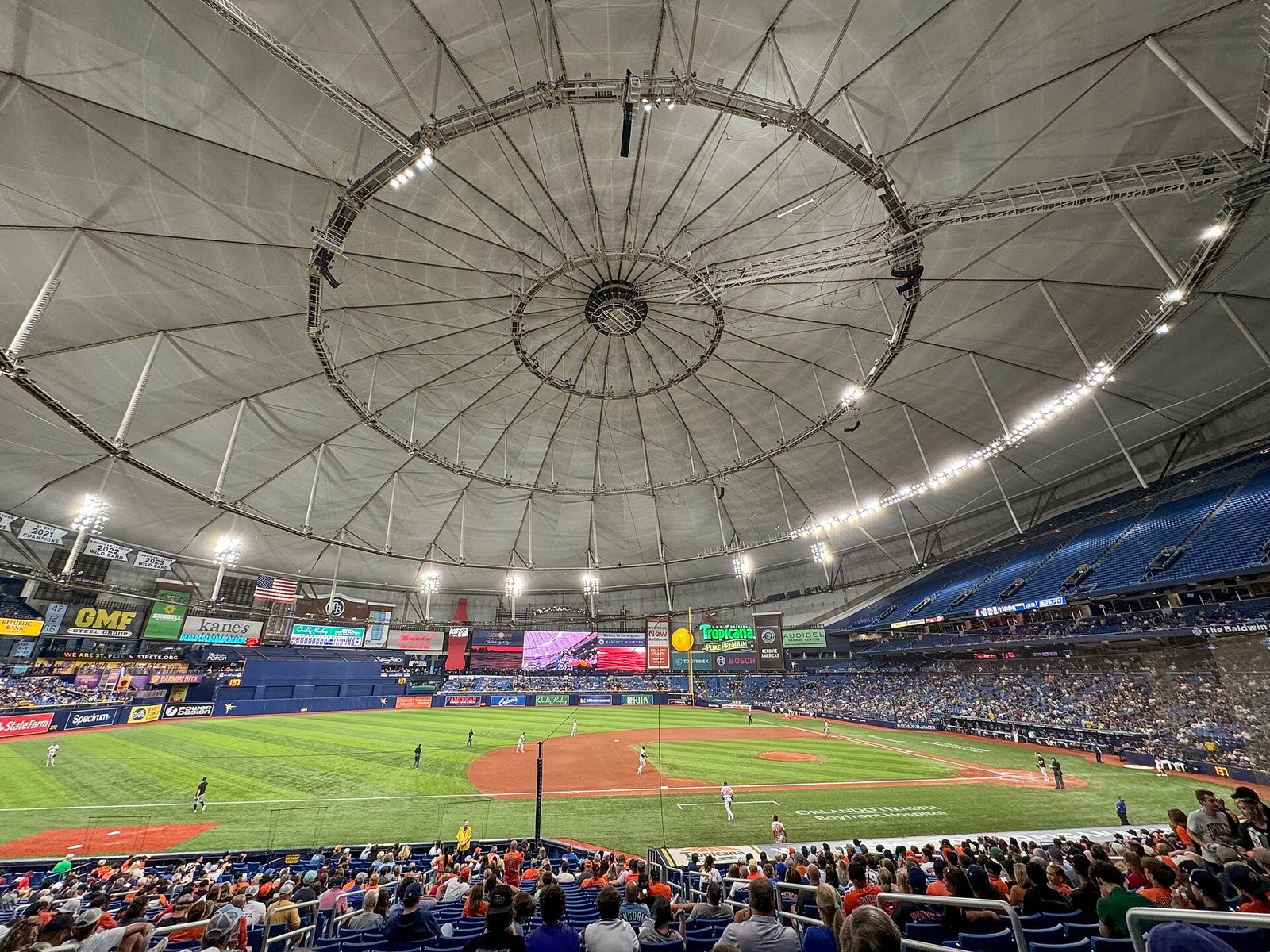 Tropicana Field, casa de los Tampa Bay Rays, en Florida