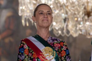 La presidenta Claudia Sheinbaum durante su conferencia matutina del 12 de octubre de 2026.